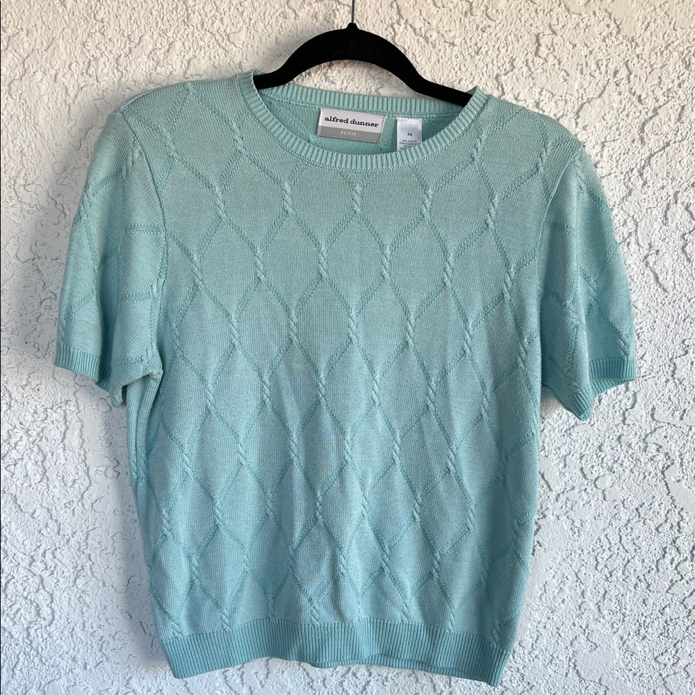 Mint Green Short Sleeve Sweater
